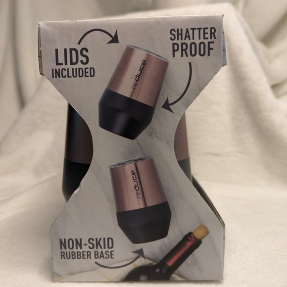 🌸 BUNDLE Reduce Insulated Wine/Lowball Tumblers + Corkcicle Wine Bottle Chiller - Picture 3 of 13